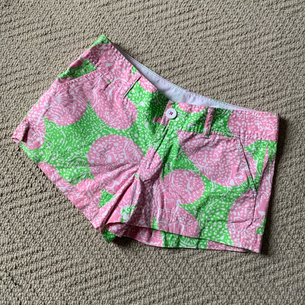 Lilly Pulitzer Walsh Shorts Limeade Cheat Ya